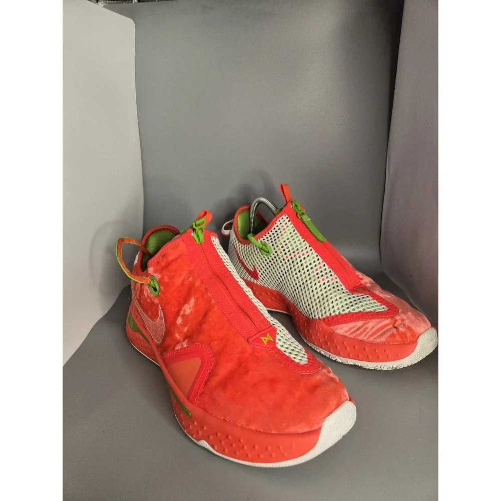 Nike PG 4 Christmas Basketball Shoes Mens Size 9 CD5079-602